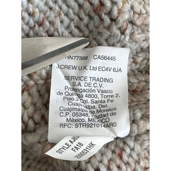 Point Sur J.Crew V-Neck Button Up Long Sleeve Cardigan Pockets Women's XXS - Picture 10 of 11